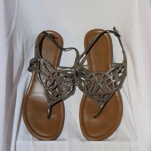 Silver Sparkle Sandals